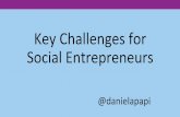 Key challenges for social entrepreneurs - By Daniela Papi