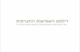 The Socio-Usability Dilemma (2007, Hebrew version)