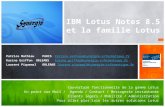 Découvrir la collaboration avec IBM Lotus Notes, Quickr , Connections, Sametime, Traveler et LotusLive