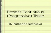 Present continuous (progressive) tense format