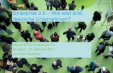 Enterprise 2.0 – Wie weit sind deutsche Unternehmen?