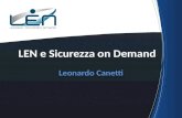 LEN e sicurezza on demand - Leonardo Canetti
