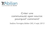 Créer une communauté open source: pourquoi ? comment ?