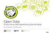 Open Data. Evoluzione dell’esperienza piemontese