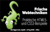 Neue aufregende Web Technologien, HTML5 + CSS3 anhand von Praxisbeispielen lernen