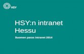HSY Suomen paras intranet 2014