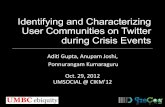 Identifying and Characterizing User Communities on Twitter during Crisis Events
