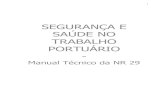SEGURANÇA E SAÚDE NO TRABALHO PORTUÁRIO - Manual Técnico da NR 29
