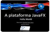 Hello World JavaFX