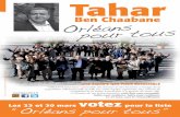 Municipales Orléans : Programme de Tahar Ben Chaabane (profession de foi, puis détail)