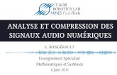 Analyse et Compression des Signaux Audio Numériques