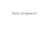 Parts of Speech lesson ppt