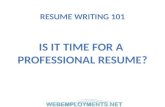 Webemployments.net resume writing 101
