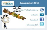 2013-11 Raleigh ISSA Chapter Updates November 2013