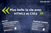 Plus belle la vie avec HTML5 et CSS3 - Paris Web 2010