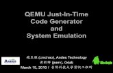 Qemu JIT Code Generator and System Emulation