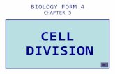 Bio f4 Chap 5 Cell Division