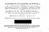 Decsy Sámuel - Osmanografia 2.rész 1789.