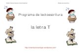 Programa de Lectoescritura Completo Orientacionandujar Consonante t