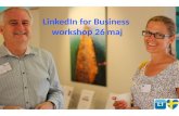 LinkedIn for Business Workshop 26 maj 2014