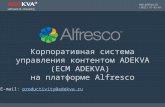 ECM Adekva на платформе Alfresco