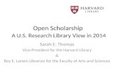 Open scholarship: a US research library view in 2014 – Jisc and CNI conference 10 July 2014