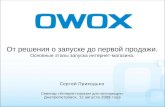 3 Owox от решения о запуске до первой продажи.