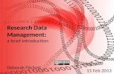 Research data management: a brief introduction