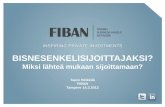 FiBAN Bisnesenkelisijoittajaksi - Tampere 14.3.2012