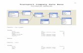 Transport company Microsoft Access data base, Technical manual