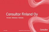 Consultor Finland Oy:n yritysesittely