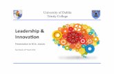 Leadership & innovation 2014