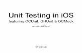 Unit testing in iOS featuring OCUnit, GHUnit & OCMock