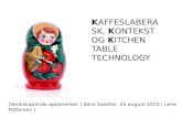 Kaffeslaberask kontekst og kitchen table technology itera gazette