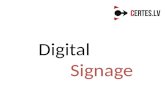 Tv + digital signage risinājumi