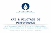 KPI et pilotage de performance et webanalytics - Conférence AT Internet au salon E-Commerce Paris 2012
