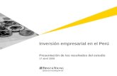 Inversión empresarial en el Perú
