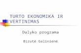 Turto Ekonomika Ir Vertinimas Program A)