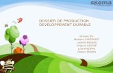 Développement durable dossier de production groupe 39 SKEMA