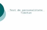 Test de personalitate Tibetan - FENOMENAL