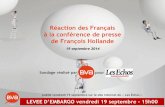 BVA   réaction des français à la conférence de presse de François Hollande - septembre 2014