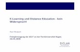 Axel Wolpert E Learning U. Distance Education   Kein Widerspruch Ag F 26052009