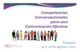 Competencias Conversacionales - Panamá 2012