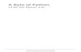 Python 3: Byte of Python