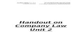 Handout Unit 2 Company Law