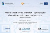 dr Zbigniew Krzewiński: Model Open Code Transfer - aplikacyjny charakter części prac badawczych w Instytucie.