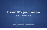User Experience para Developers