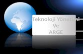 Teknoloji Yönetimi ve ARGE