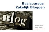 Basiscursus Zakelijk Bloggen