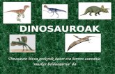 Dinosauroak- Ezaugarri Orokorrak - 3.Maila